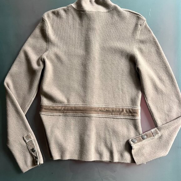 Vintage Yuka cardigan with velvet trim - Picture 4 of 6